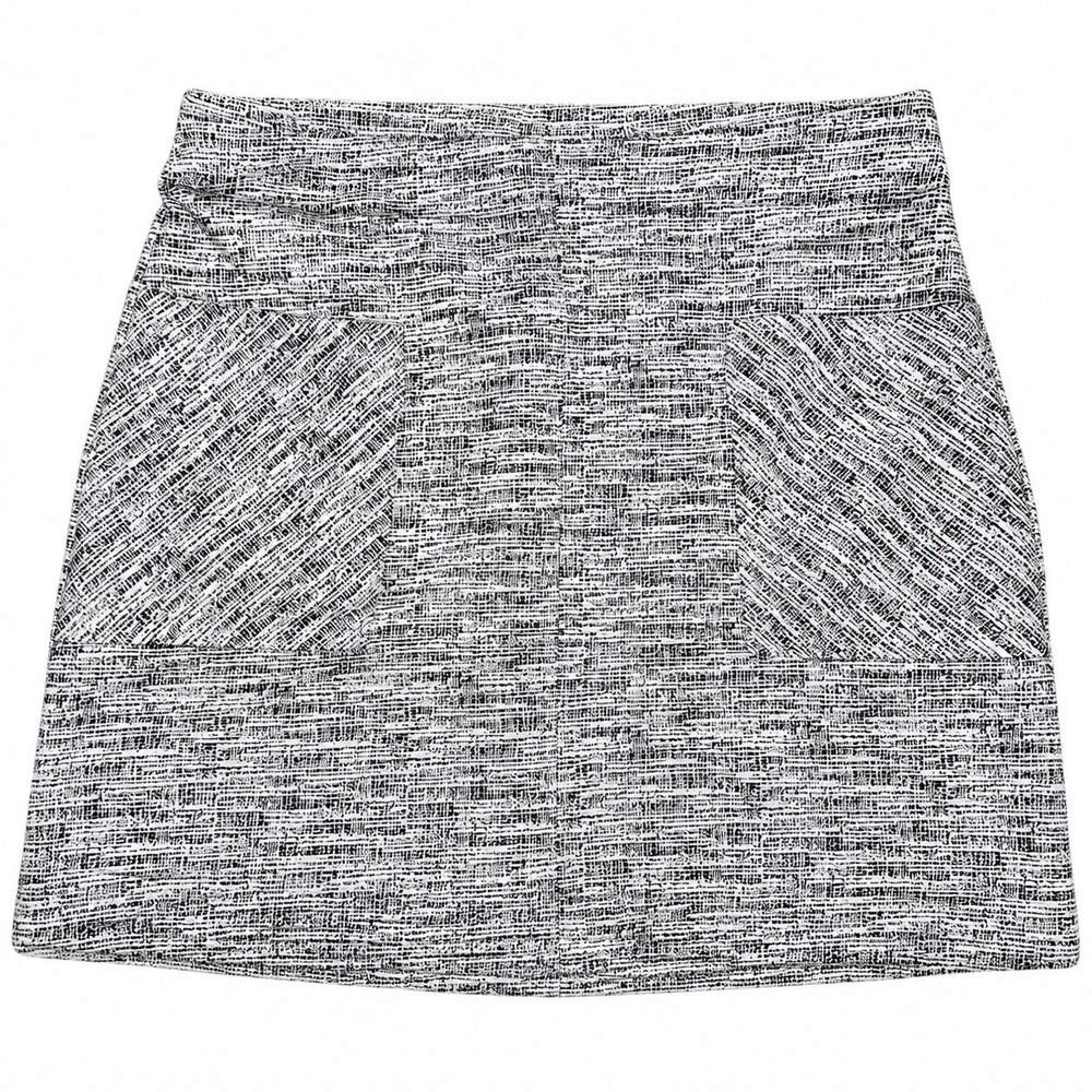 Kaileigh Stitch Fix XXL Gray Textured Knit Pull On Mini Skirt Stretch NWT